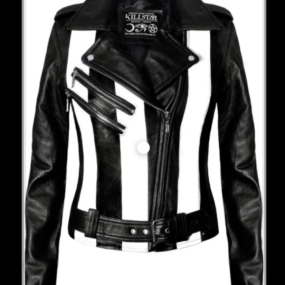 Killstar Jackets & Blazers - Killstar Beetlejuice Vegan Leather Jacket